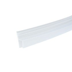 Uxcell 36-INCH H Shaped Frameless Window Shower Door Seal Clear For 1 4-INCH Glass