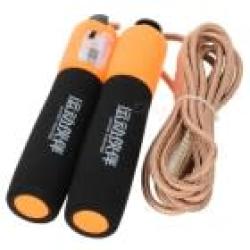Exercise Skipping Jumping Rope With Counter - Black Orange Golden