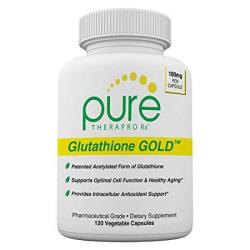 GLUTATHIONE S-acetyl Gold - 120 Vcaps Enteric Coated 100MG Per Capsule Patented Acetylated Form Of Emothion Pharmaceutical Grade 2-4 Month Supply Free-of Harmful Stearates