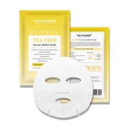 Neutriherbs 0.05% Tea Tree Facial Mask for Oily and Acne-Prone Skin