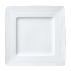 Noritake - Arctic White Square Plates 27CM - Set Of 4