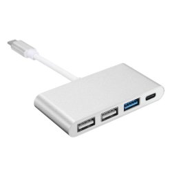 4 In 1 Type C To 3 Port USB Usb-c Multiport Charging Converter Hub For Macbook Datatransfer