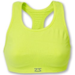 Zensah Small Medium Seamless Sports Bra in Neon Yellow