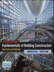 Fundamentals Of Building Construction - Materials And Methods Hardcover 6TH Edition