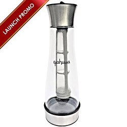 Qahwa Airtight Cold Brew Coffee And Iced Coffee Maker Large 1 Quart Premium Glass Pitcher Carafe With Removable Filter And Built In Coaster