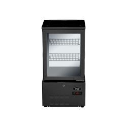 Refrigerated Glass Display Cabinet - 56LT Black - Galileo