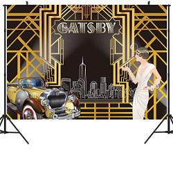 Duluda 7X5FT Thin Vinyl Roaring 20S Backdrop The Great Gatsby Retro Vintage Dance Photography Background Birthday Wedding Party Portrait Studio Photo Booth Shooting BD50A