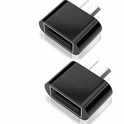Micro USB Otg To USB Adapter Mvpone Micro USB Male Otg To USB Female Adapter USB On The Go Adapter 2 Pack Black