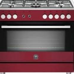 LA GERMANIA Europa Gas Hob With Gas Oven & Grill 90CM Burgundy