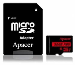 Apacer 32GB Micro Sd Card With Adapter - C10
