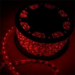 Wonlink 150FT 2 Wire LED Rope Light Indoor Outdoor Use For Backyard Party Christmas Thanksgiving Decor Decoration Red