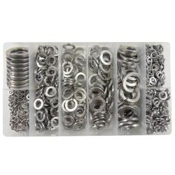 Assorted Spring Washers - 800 Pieces