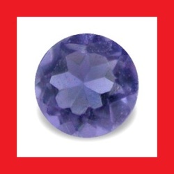 Iolite - Tanzanite Blue Purple Round Cut - 0.120cts