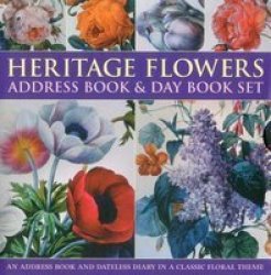 Heritage Flowers Address Book And Day Book Set Address Book