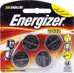 Energizer 3V Lithium Coin Battery 4 Pack 2032 Moq X12