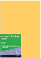 - A4 Premium Deep Tint 80GSM Paper 100 Sheets Lemon Box Of 10