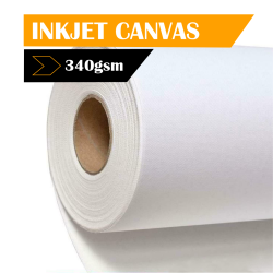 Inkjet Canvas Poly-cotton 340GSM Premium White 914MM X 18M Roll