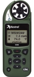 5500 Handheld Weather Meter With Bluetooth Link - Olive