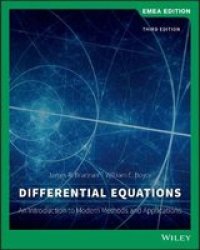 Differential Equations - An Introduction To Modern Methods And Applications Paperback 3RD Edition Emea Edition
