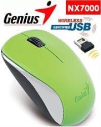 Genius NX-7000 2.4Ghz Wireless 3-button Mouse 1200 Dpi In Green