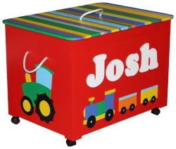 Large Red Transport Toy Box
