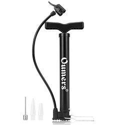 Oumers High Presure Bike Pump Portable 120 Psi Aluminum Alloy Bicycle Floor Air Pump Suitable Presta And Shrader Valve