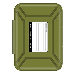 Orico Anti-static Portable Hard Disk Drive Protective Box - Professional Premium External Shockproof Storage Case For 3.5 Inch Hdd - Green