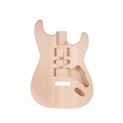 gazechimp Unfinished Guitar Polished Body Sycamore Wood for ST Guitar DIY Material Luthier Tool 