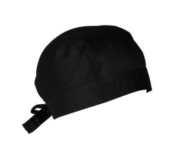 Bakers & Chefs Head Wraps 2-PACK Black