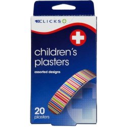 Clicks Children's Plasters Assorted 20 Plasters