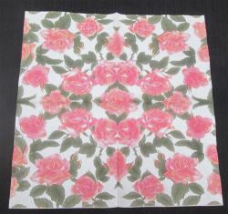 The Velvet Attic - Beautiful Imported Paper Napkin Serviette - Roses Galore