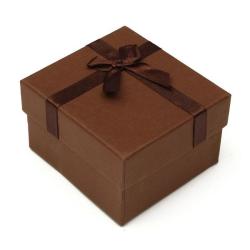 Durable Square Shaped Present Gift Paper Coffee Box For Jewelry Watch Box Packing With Pillow