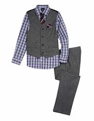 Nautica Boys' Toddler 4-PIECE Formal Dresswear Vest Set Original Black 3T