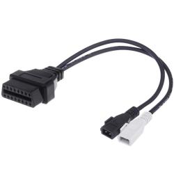 2 X 2 Pin To 16 Pin Obdii Diagnostic Cable For Audi