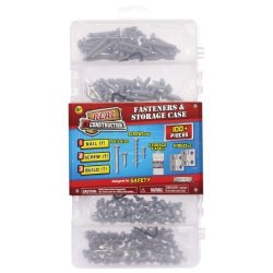 Real Construction Accessory Sets- Nails Screws Hinges Case