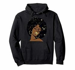 Black Girl Magic Gift Afro Diva Stars African Queen Pullover Hoodie