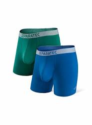 Separatec Men's Dual Pouch Underwear Single-Sided Moisture