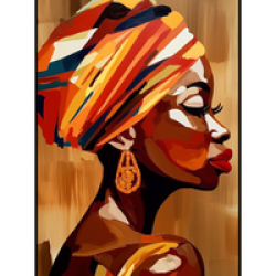 Canvas Wall Art :beauty African Abstract - A1169 1200X800MM