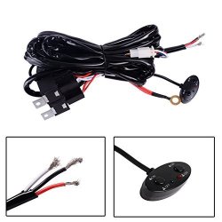 10FT 12V 40A Dual Control Relay Wiring Harness For 3 Modes LED Light Bar Offroad