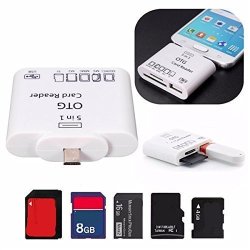 5-IN-1 Otg Micro USB Smart Card Reader Adapter Kit For Samsung Galaxy S4 S5 S6