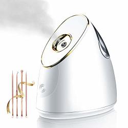 Beautypical Nano Ionic Facial Steamer Warm Mist Professional Ozone Home Facial Sauna Spa For Face Moisturizing Cleaner Pores Cleanse Clear Blackheads Acne Impurities Skin Cares