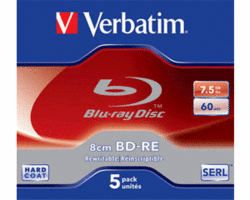 Verbatim 2x 7.5GB Mini BD-RE 5 Pack