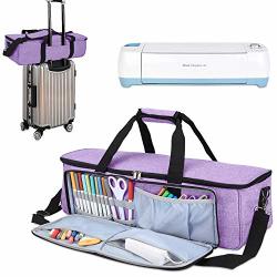 Luxja Carrying Bag Compatible With Cricut Die-cutting Machine And Supplies Tote Bag Compatible With Cricut Explore Air AIR2 And Maker Bag Only Patent Pending Lavender