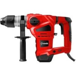 Casals 3 Function Rotary Hammer Drill With Auxiliary Handle 1500W Red