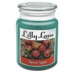 Lilly Lane Sweet Apple Scented Candle Large Lidded Mason Glass Jar Wax Capacity 510GRAMS Burn Time Up To 75 Hours High Quality Premium Paraffin