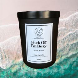 Fuck Off I'm Busy Candle