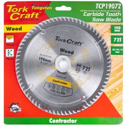 Tork Craft Saw Blade Tct 190X72T 30 20 16 Contractor