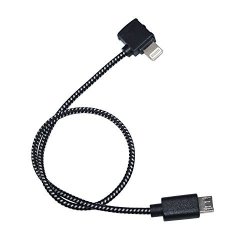 Rantow Nylon Video Data Cables For Dji Spark Drone Remote Controller Lightning To Micro-usb Micro-usb To Micro-usb Type-c To Micro-usb 29CM Lightning To Micro-usb