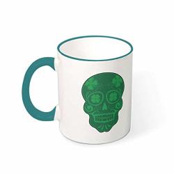 Hfrhkudl St Patricks Day Magic Funny Handle Mug With Handle A Great Gift For Programmers For Coffee Tea Cocoa And Mulled Drinks Ivory Teal 11OZ