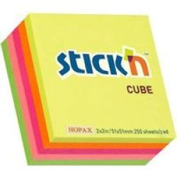 Stick N MINI Cubes 50X50 250 Sheets Per Cube Pack Of 12